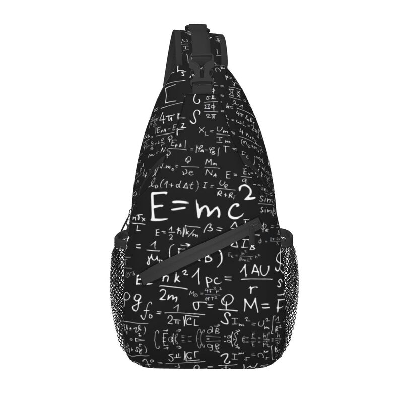 Keren Fisika Persamaan Selempang Ransel Pria Geek Ilmu Matematika Bahu Tas Dada untuk Perjalanan Bersepeda