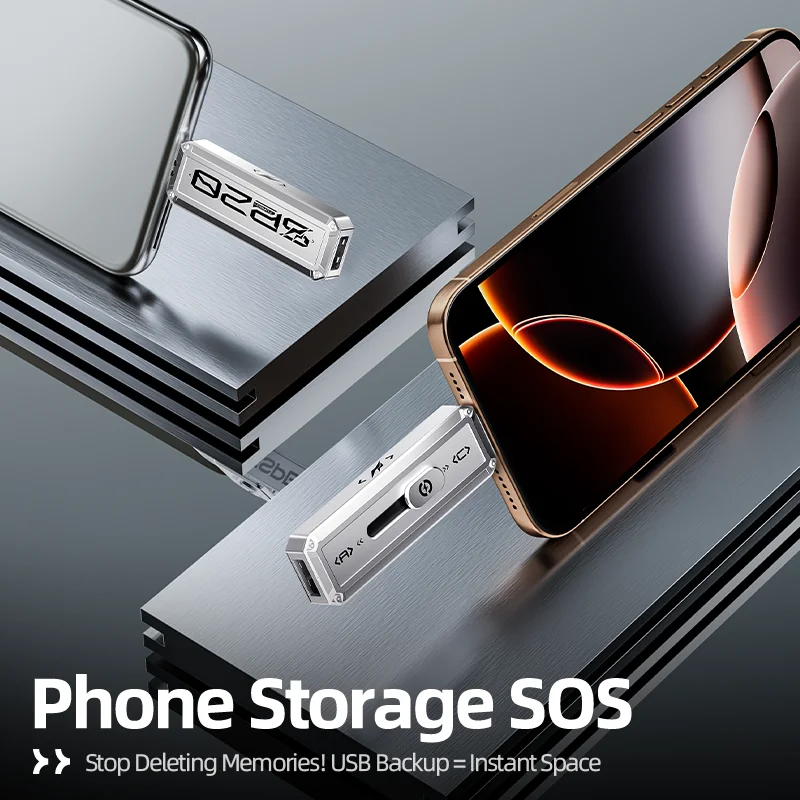 MOVESPEED SP20 2100 MB/s USB-Flash-Laufwerk 2 TB 1 TB USB3.2 Gen 2 Typ C Solid State Pen Drive 512 G 256 GB Pendive für iPhone 15/16 PC