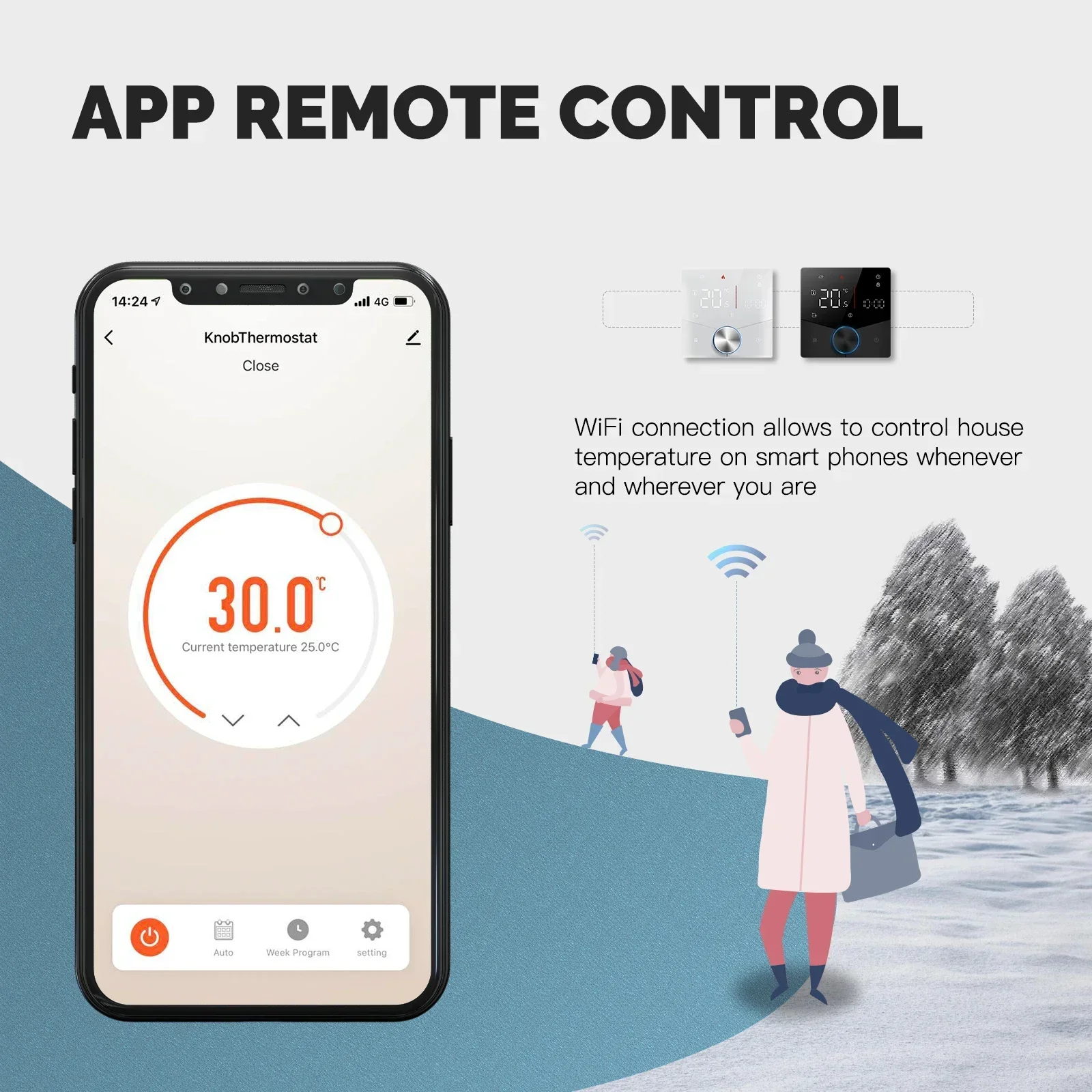 Moes wifi smart heiz knopf thermostat lcd display touchscreen temperatur regler für wasser gaskessel elektrische heizung