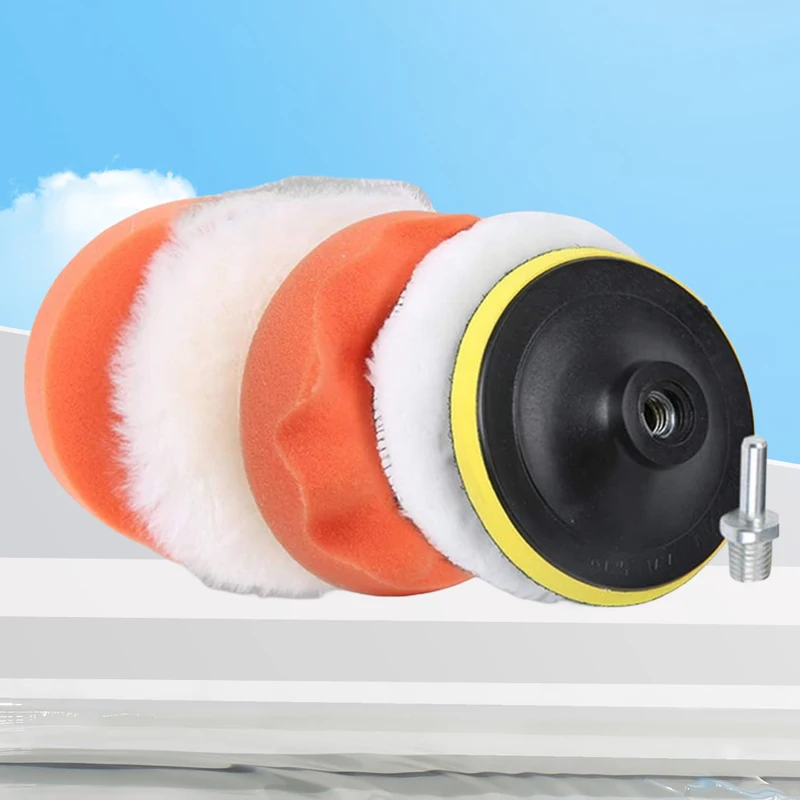 3/4/5 Cal wiertarka samochodowa polerka wełniana gąbka do polerowania samochodu zestaw podkładek wielokrotnego użytku maszyna do polerowania podkładki woskowe polerowanie woskowanie czyste polskie