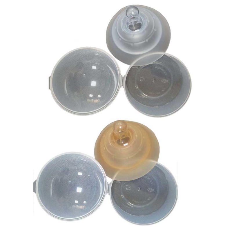 Protector de pezón de silicona de doble capa para lactancia materna, almohadilla de protección, tapa, cubierta de escudo