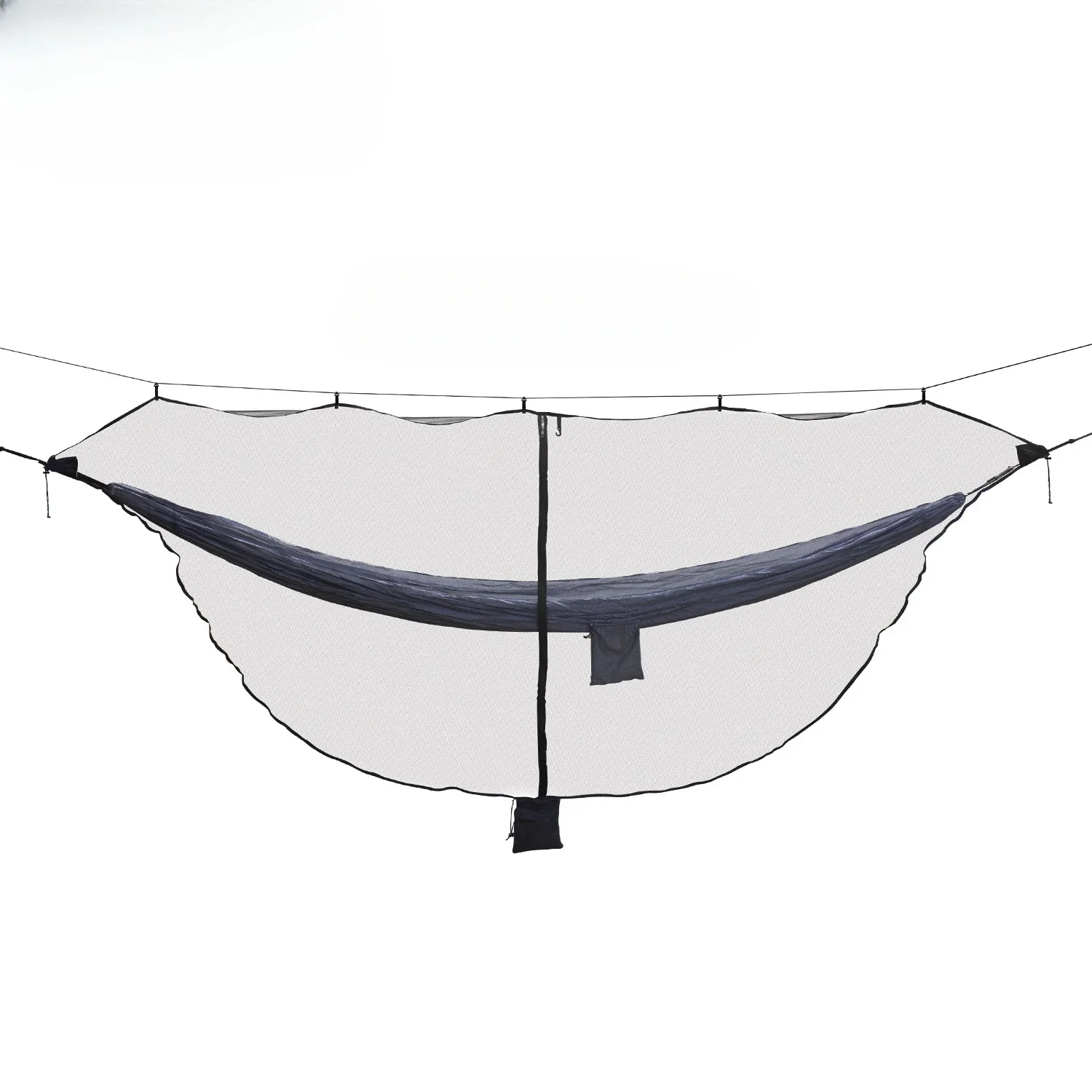Portátil Pendurado Mosquito Net Bugs Net, Camping Hammock, Equipamento de Viagem ao Ar Livre, Leve, Portátil