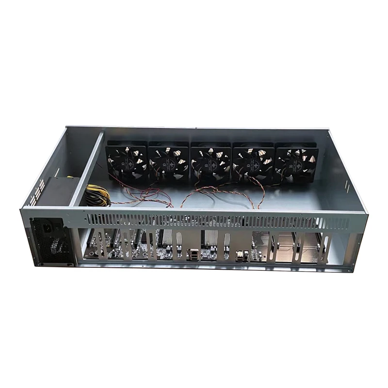 High Quality X79 the Live Broadcast Gaming 9 GPU X79 Computer case with 9 Pieces 580 Graphics Card Pc Computer case Chassis