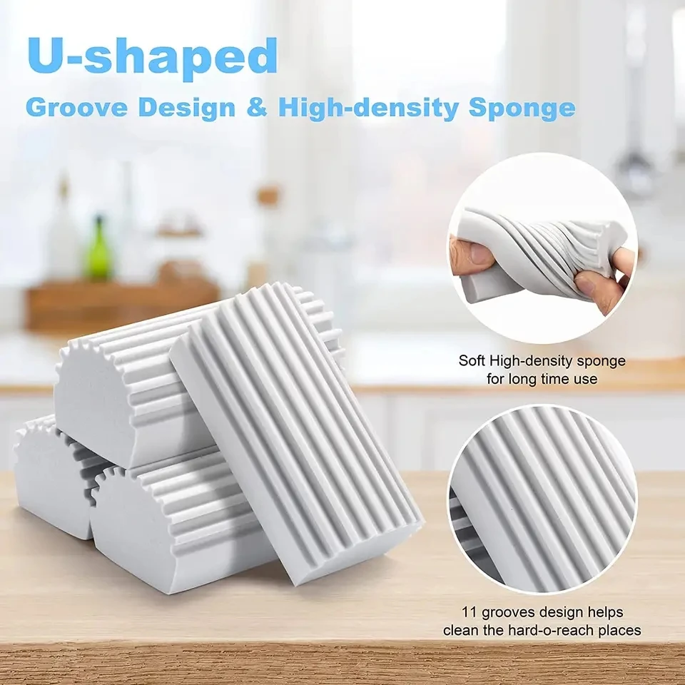 รถ Magical ฝุ่นทําความสะอาดฟองน้ํา Baseboard Cleaner Duster ฟองน้ําเครื่องมือ Reusable Dusters สําหรับทําความสะอาดผ้าม่านช่องระบายอากาศ