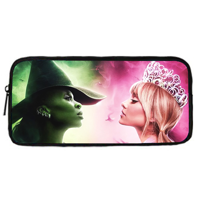 Cute Wicked Pencil Case Magic Cartoon pen Bag Male and female students Large capacity school Makeup Bag Bad Witch pencil bag
