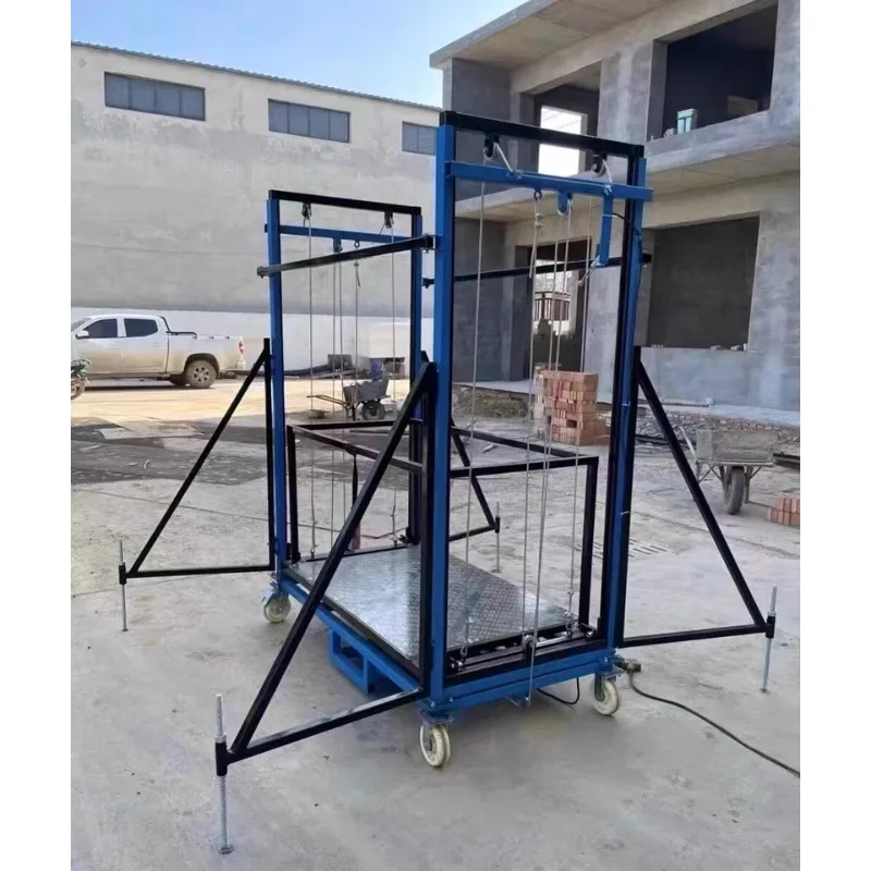 Electric Mobile Scaffolding Lift With Remote Control 500KG Load Capacity Folding Platform For Construction Work