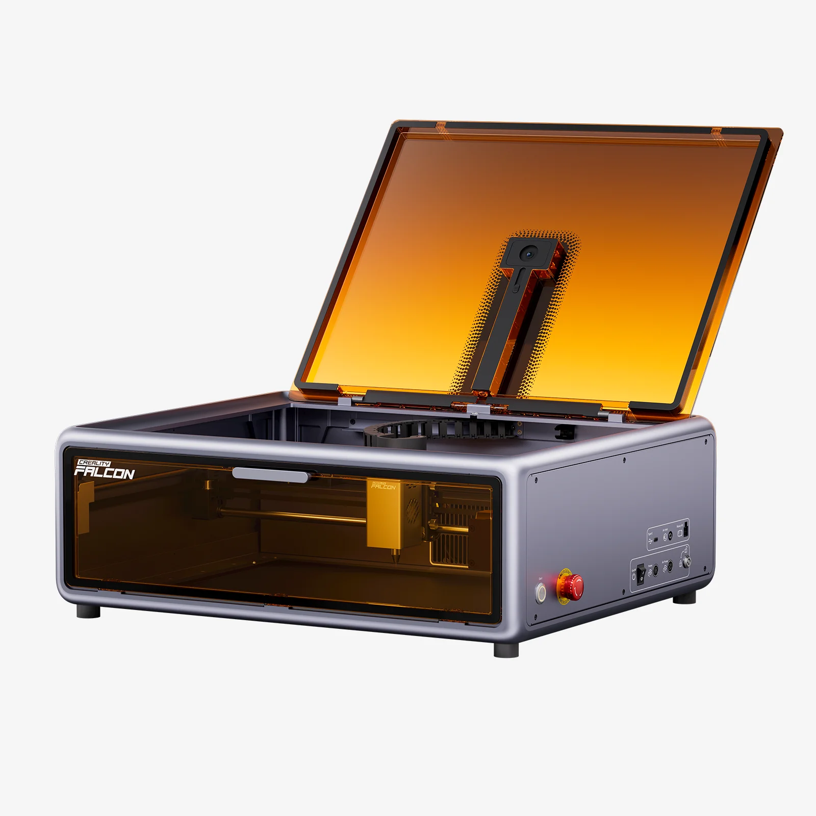 Creality Falcon A1 10 W All-in-One-Lasergravurmaschine mit automatischer Abluftunterstützungskamera, Rauchabgasfunktion EU