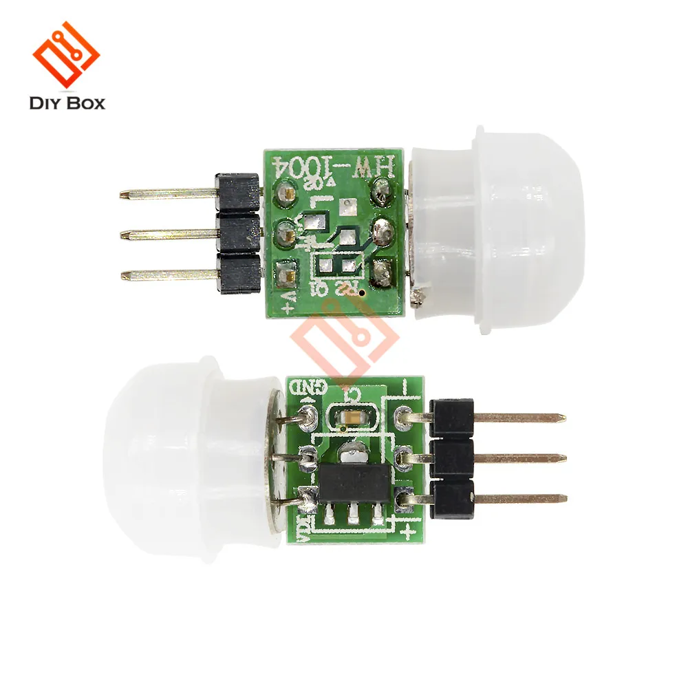 DC 5V 12V Mini PIR Sensor de movimiento módulo de interruptor IR infrarrojo Sensor de inducción humana Detector controlador interruptor para luz LED AM312