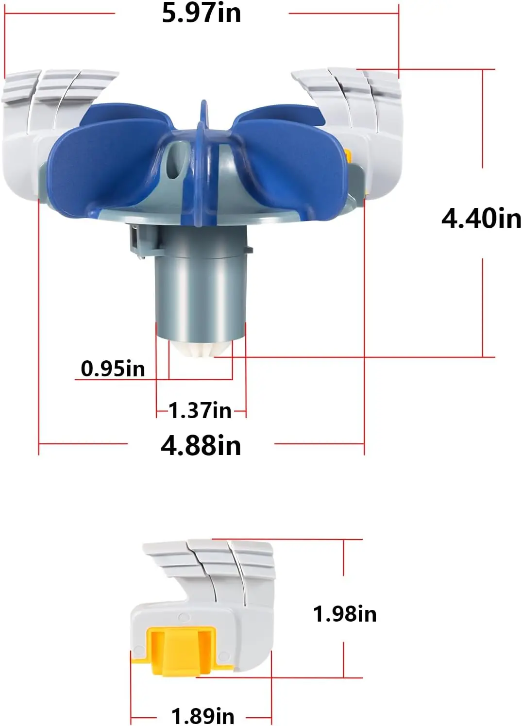 Tm r0714300 Zyklon-Wasch turbinen baugruppe-Ersatz für Sternzeichen mx8, mx6, mx8 Elite & mx6 Elite Pool reiniger (2 Stück)
