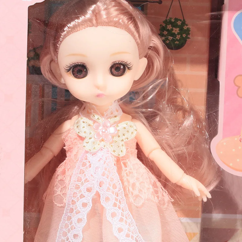 おもちゃ BJD 人形女の子のためのギフトプリンセスバッグペットショップ自転車ジョイント可動フルセット DIY おもちゃ子供のおもちゃ誕生日クリスマス