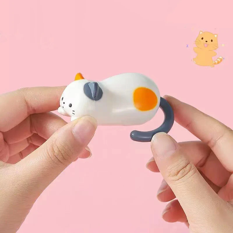 Creative Clockwork Tumbling Cat Cartoon Simulation Animal Wind-up Kitten Toy Ornament Children's Decompression Educational Toys