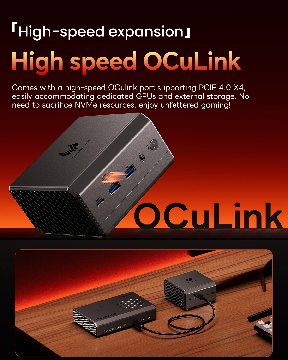 AOOSTAR GT37 Mini PC AMD Ryzen™ AI 9 HX 370  32GB LPDDR5X-8000MHz 1TB PCIe4.0 SSD, 12C/24T up to 5.1GHz WiFi7/AI 50 TOPS