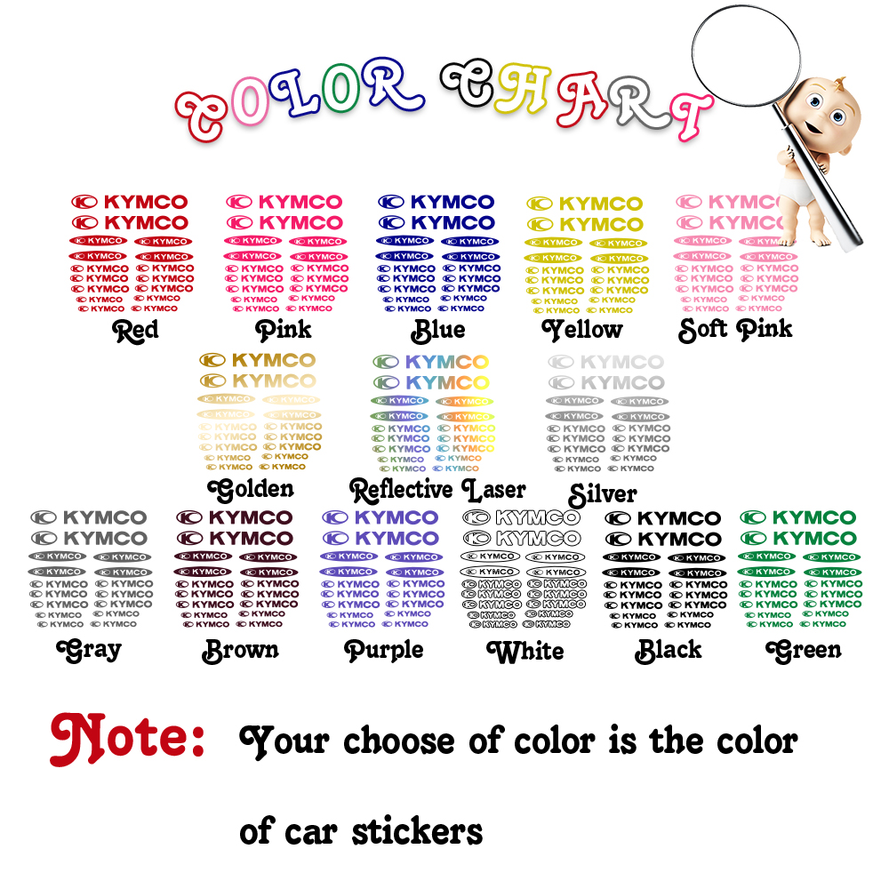 Motor Kymco pegatinas adhesivas Calcomanía para coche y motocicletaPersonor Adhesivo de vinilo