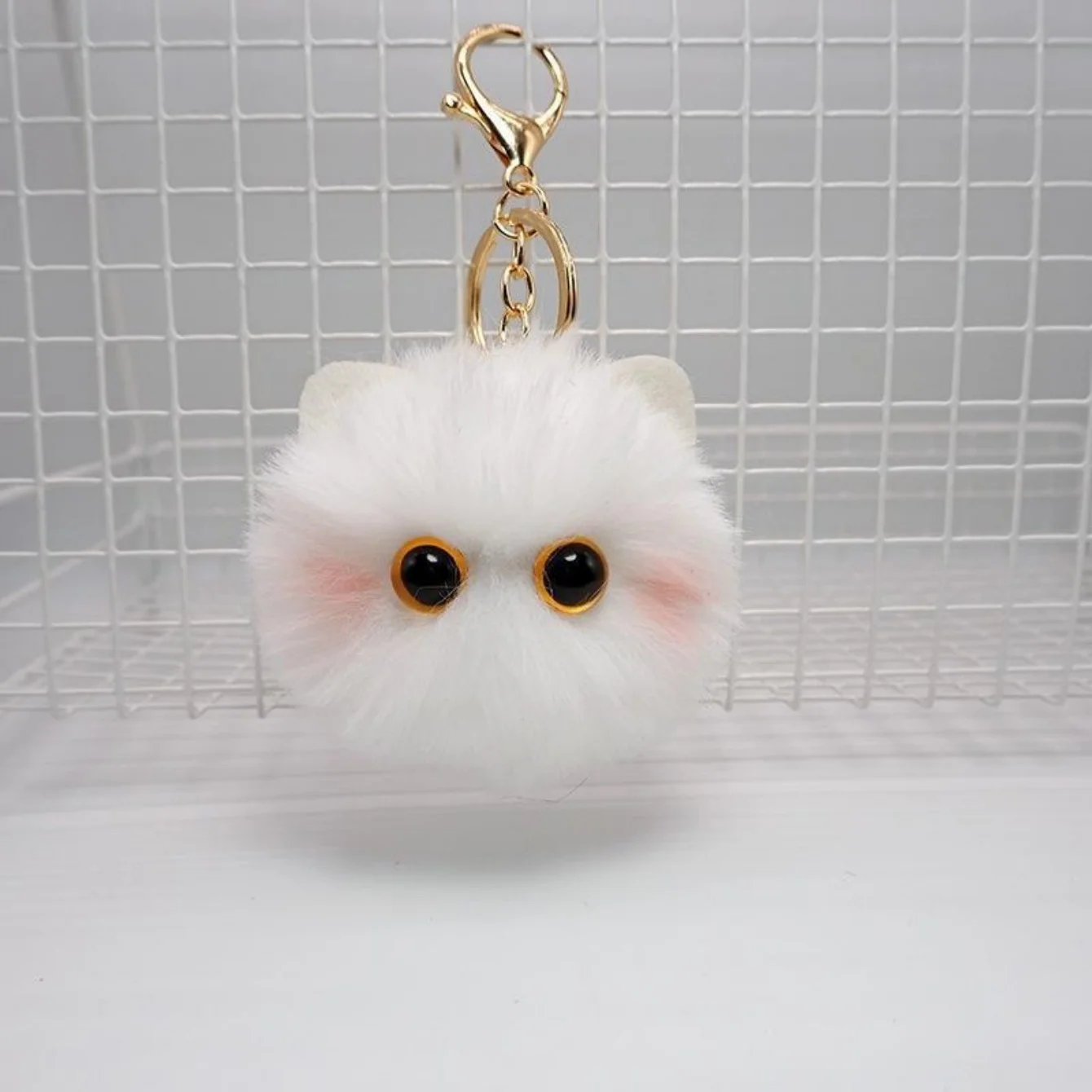 ตุ๊กตาแมวน่ารักพวงกุญแจการ์ตูนตุ๊กตาของเล่นจี้ Keyring สําหรับหญิงสาวกระเป๋าเครื่องประดับ Key CHAIN เด็กของขวัญอุปกรณ์เสริม