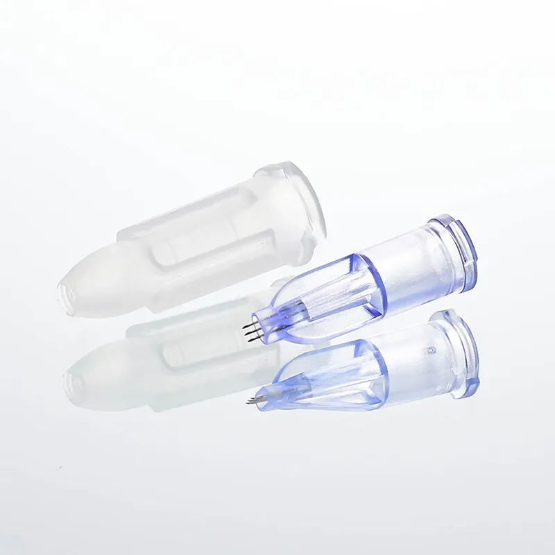 Nano Soft Microneedle 3pins 0,6/1,0/1,2/1,5 Care Sterile Single Packaged Crystal Multi Needle