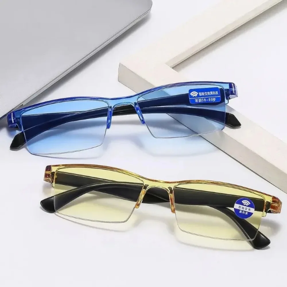 Gafas inteligentes con Zoom automático, gafas de lectura antiluz azul, gafas ópticas para hombres y mujeres, gafas para ordenador