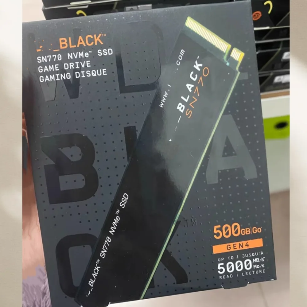 Original para WD Western Digital SN750 SN770 SSD interno 250GB 1TB 500GB 2TB NVMe M.2 2280 PCIe 3,0 4,0 X4 para ordenador portátil de juegos