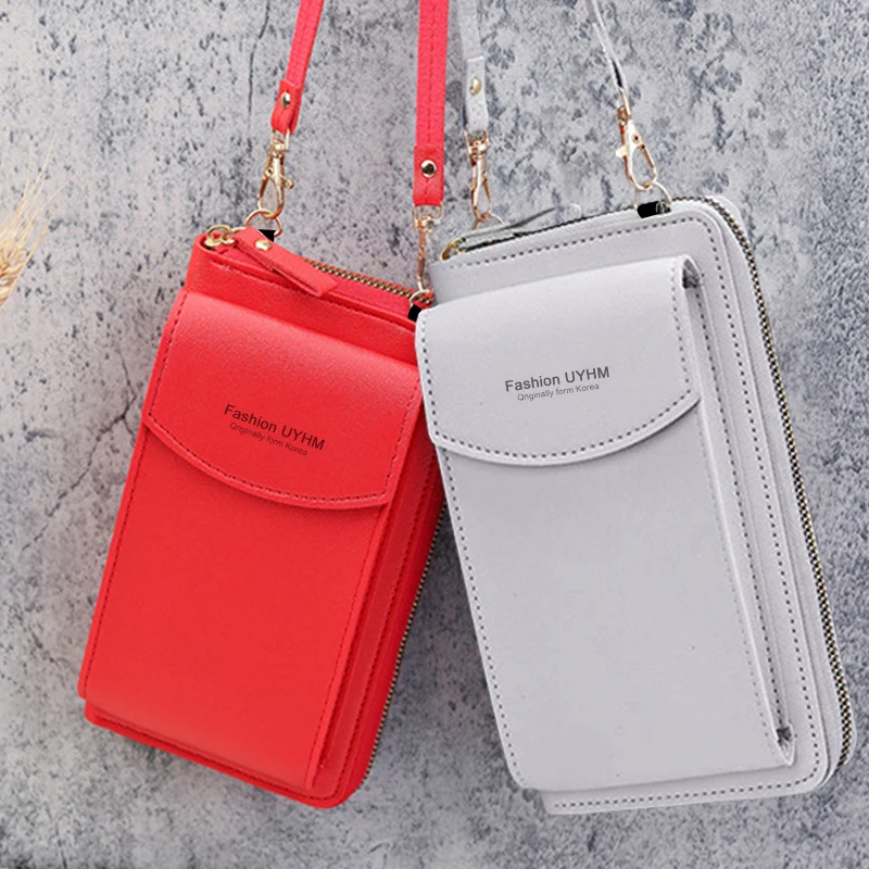Clearance_New สตรี Messenger กระเป๋าสะพายข้างซิปกระเป๋าแฟชั่นลําลองเดินทางโทรศัพท์อเนกประสงค์กระเป๋าใส่เหรียญไหล่ Handba