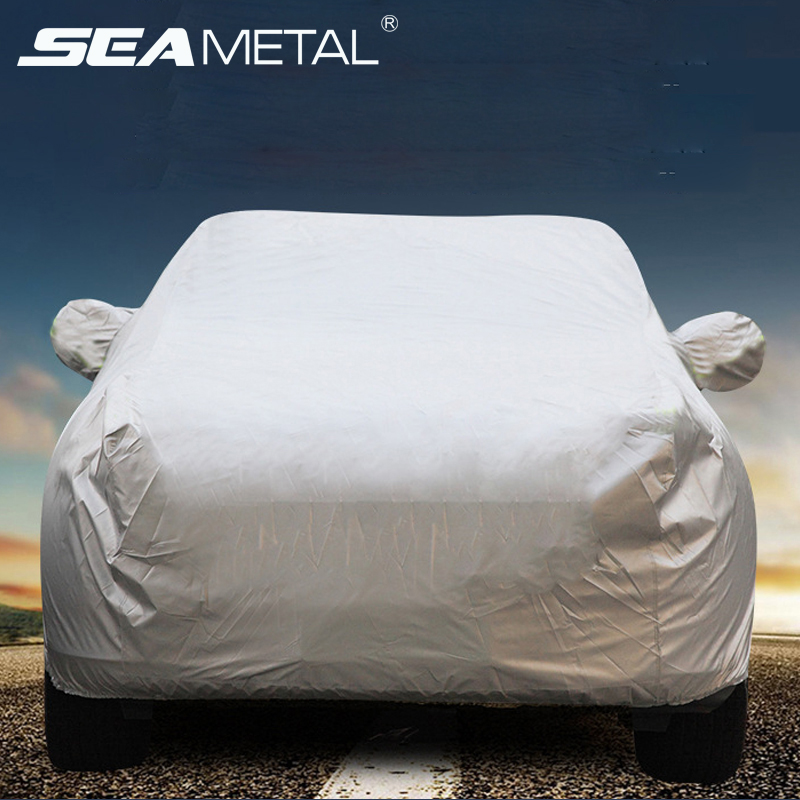 Wodoodporne pokrowce samochodowe Auto Sun Full Cover Protector Uniwersalne dopasowanie do SUV SedanSnow Dust Rain Snowproof Akcesoria samochodowe