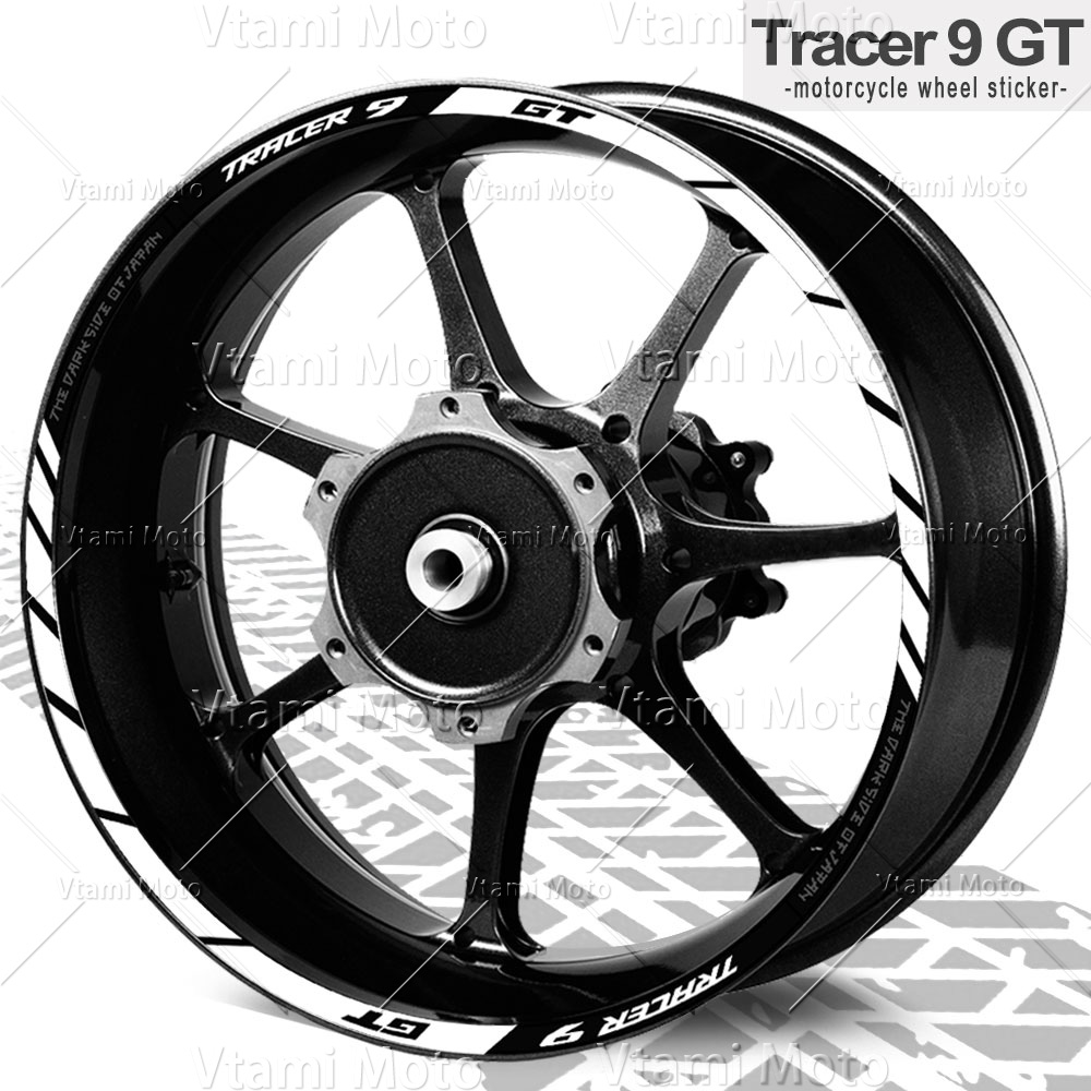 Pegatina reflectante para rueda de motocicleta, calcomanías de rayas para llanta para Tracer 9 GT 900 9GT