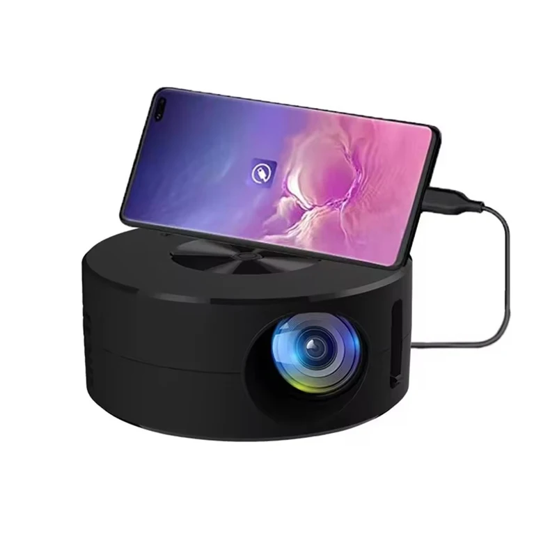 YT200 Projector Home Low Noise LCD Mini Portable Children's Wireless Mobile Phone Same Screen Projection Projector