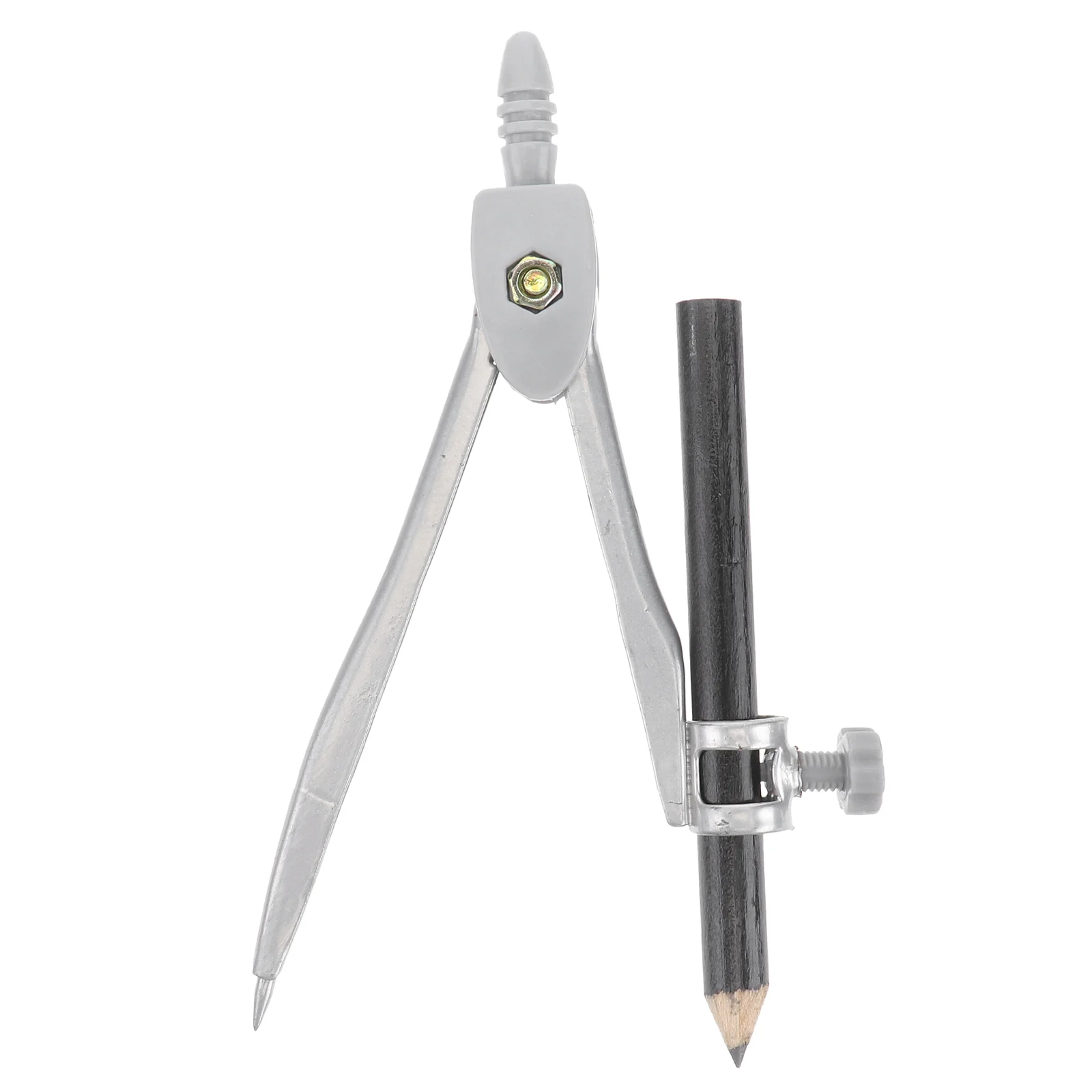 3pcs Precision Metal Drafting Compass With Pencil Holder Shiny Coating Screw Mount Geometry Tool For Office Workers Math Drawing