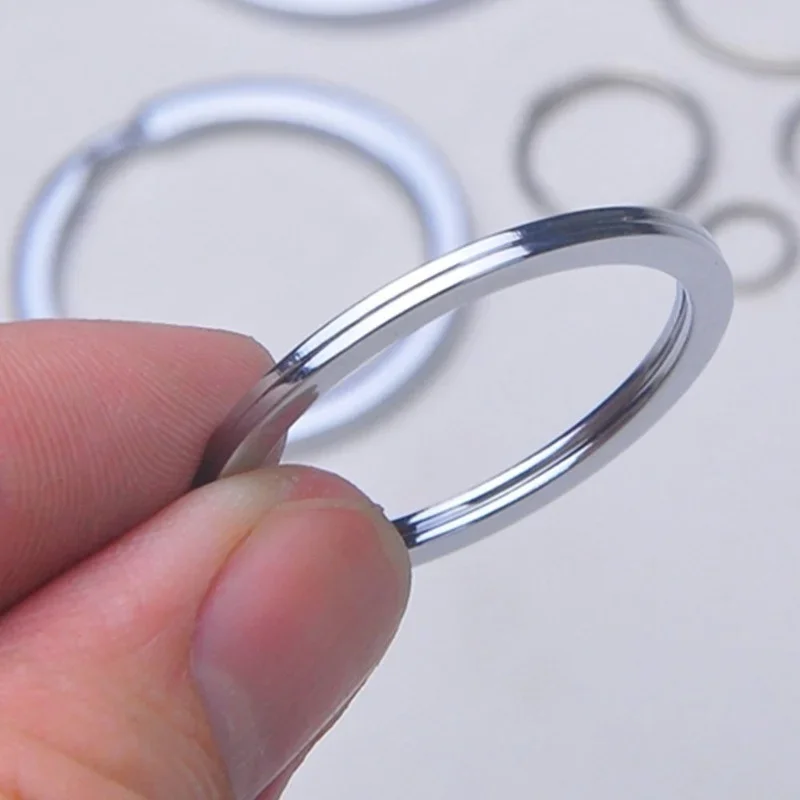 30mm/25mm/20mm Metal Key Rings Keychain Sets Keyfob Anti-rust KeyRings Key Chains Car Key Pendant Split