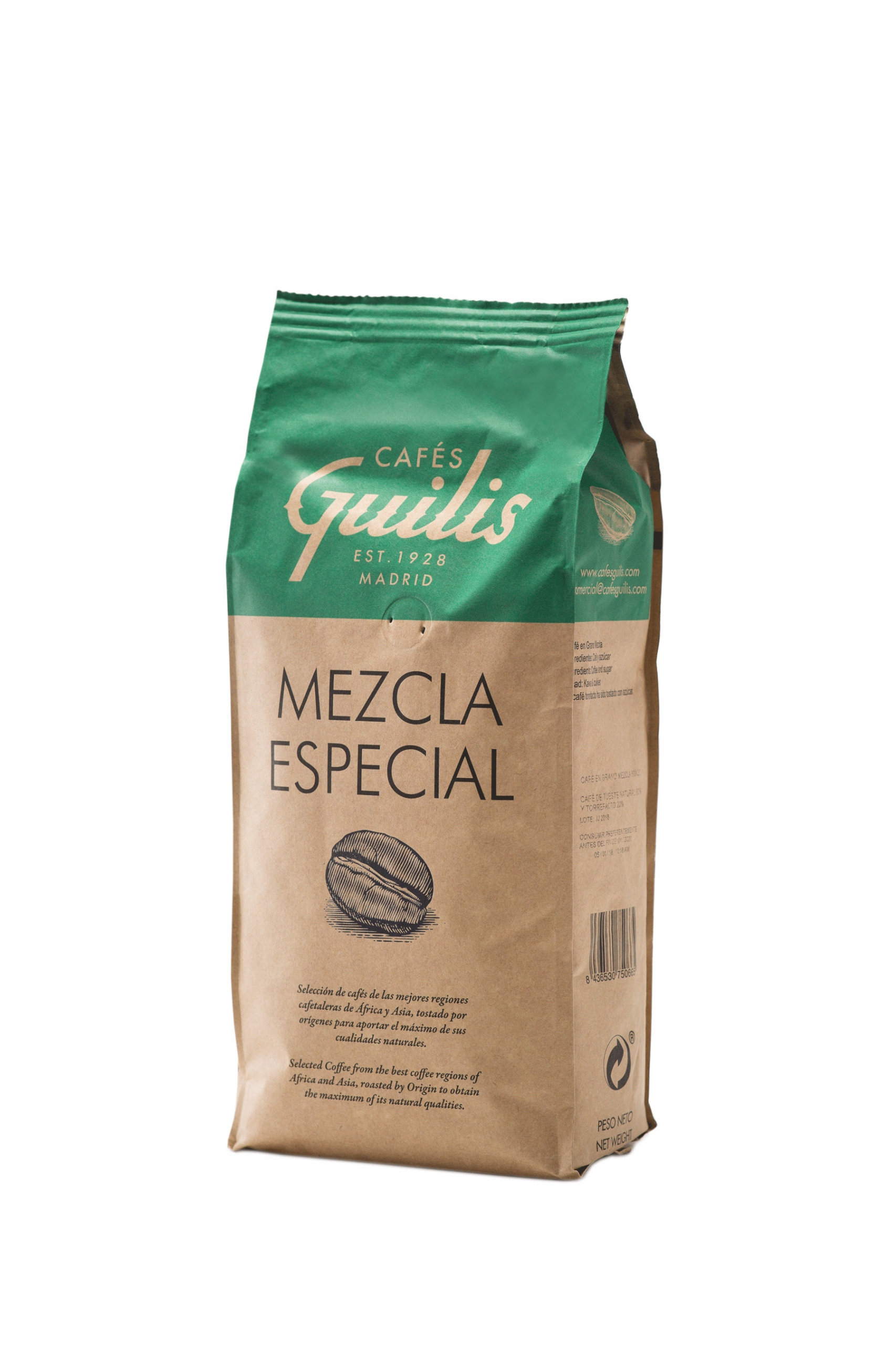 Kawa ziarnista 2kg zestaw MEZCLA ESPECIAL Cafeś Guilis