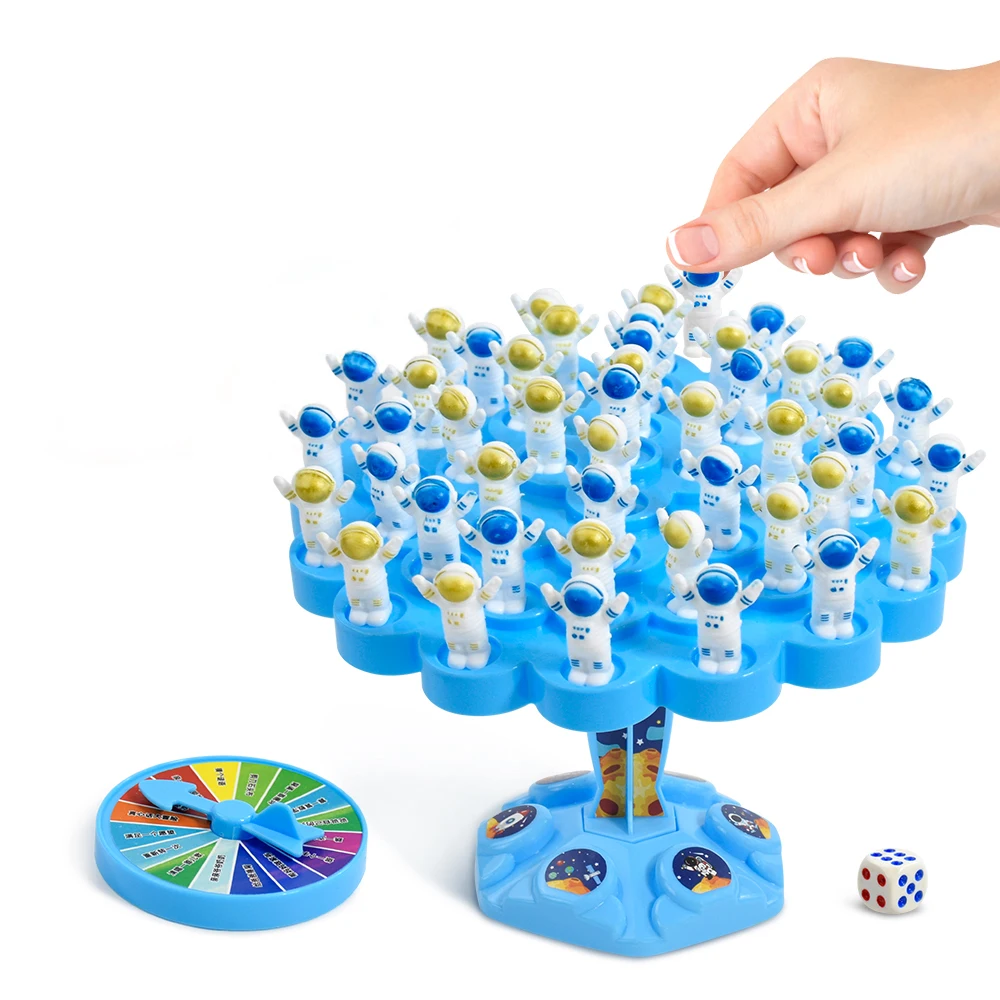 นักบินอวกาศ Balance Tree เกม Balancing Board เกมปฏิสัมพันธ์ระหว่างพ่อแม่และลูก Tabletop Balance เกมของเล่นปริศนาอวกาศของเล่นของขวัญ