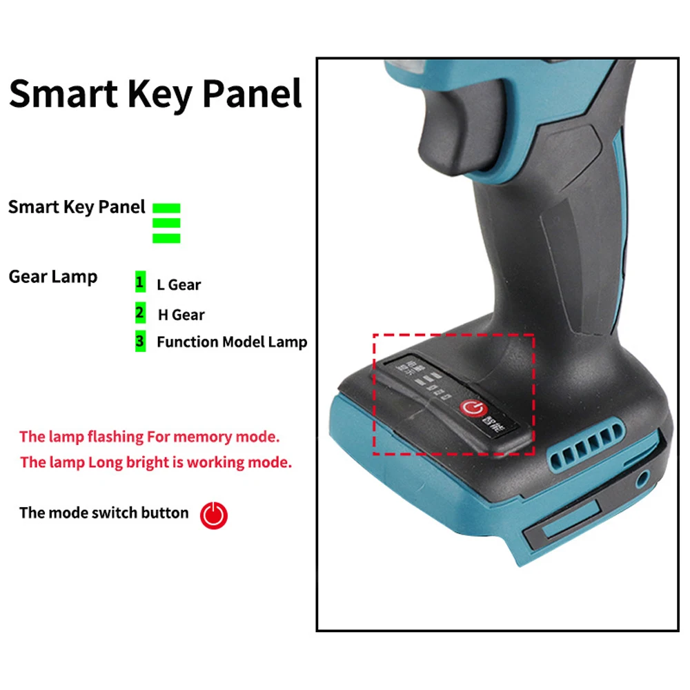 Powerful Brushless Electric Rivet Gun Kit Rechargeable Automatic Rivet Nut Gun Set Riveting Tool Riveter Head M3-M12 for Makita