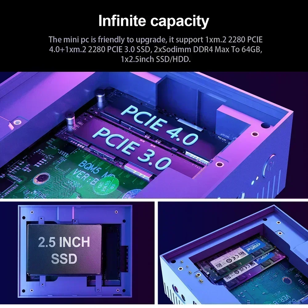 Chatreey Gaming Mini PC IT12 Intel Core i5 1340P i7 1360P i9 12900H 13900H Desktop-Computer 4K@60hz 2x HD 2,5G LAN DP WIFI6