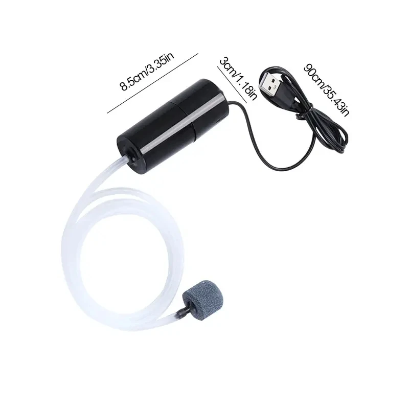 자동 산소 발생기 소형 산소 펌프 휴대용 미니 USB 충전 물고기 탱크 산소 펌프 물고기 농업 수족관 용품