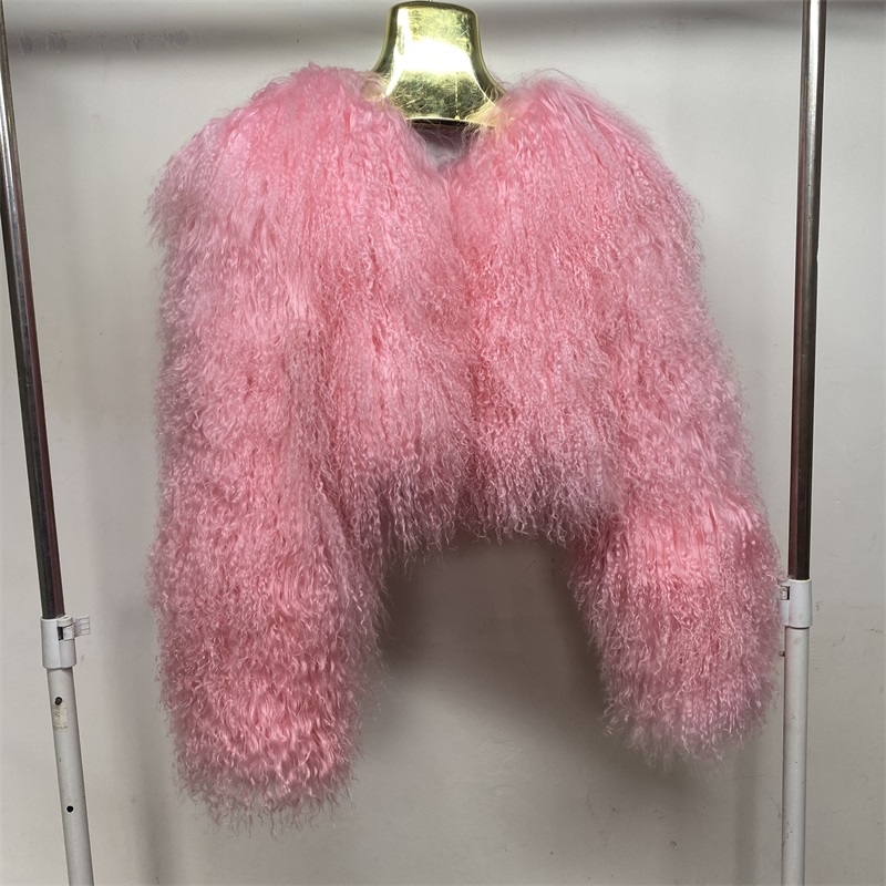 2025 Nieuwe Winter Herfst Mode Echt Bont Jas Vrouwen Echte Mongolië Schapen Bontjas