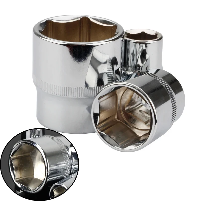 Crv metric mirror polished 12.5mm car repair tool kit 8/10/12/13/14/17/19/22/24/30/32mm 1/2" ratchet wrench socket