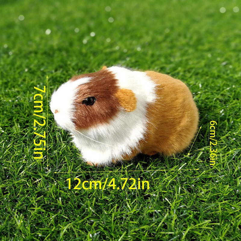 Simulation Pelz Meerschweinchen Tier Plüsch Puppe Hamster Puppe Plüsch Spielzeug Weiche Stofftier Figur für Kinder Geburtstag Geschenk