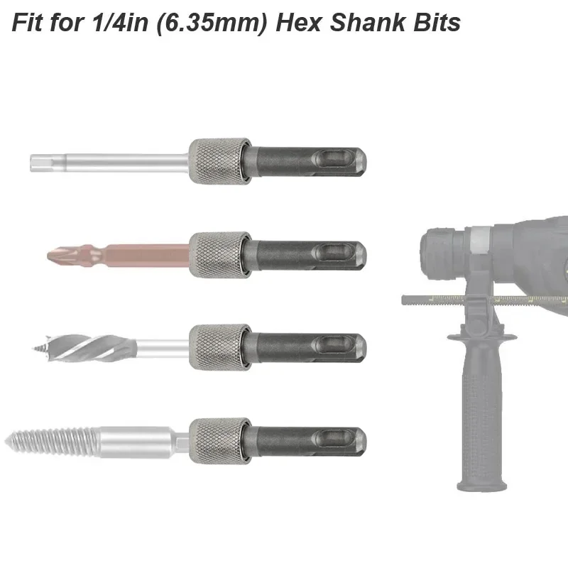 Sds plus converter para 1/4 hex haste adaptador conversor hexagonal martelo elétrico chave de fenda bit titular soquete driver impacto