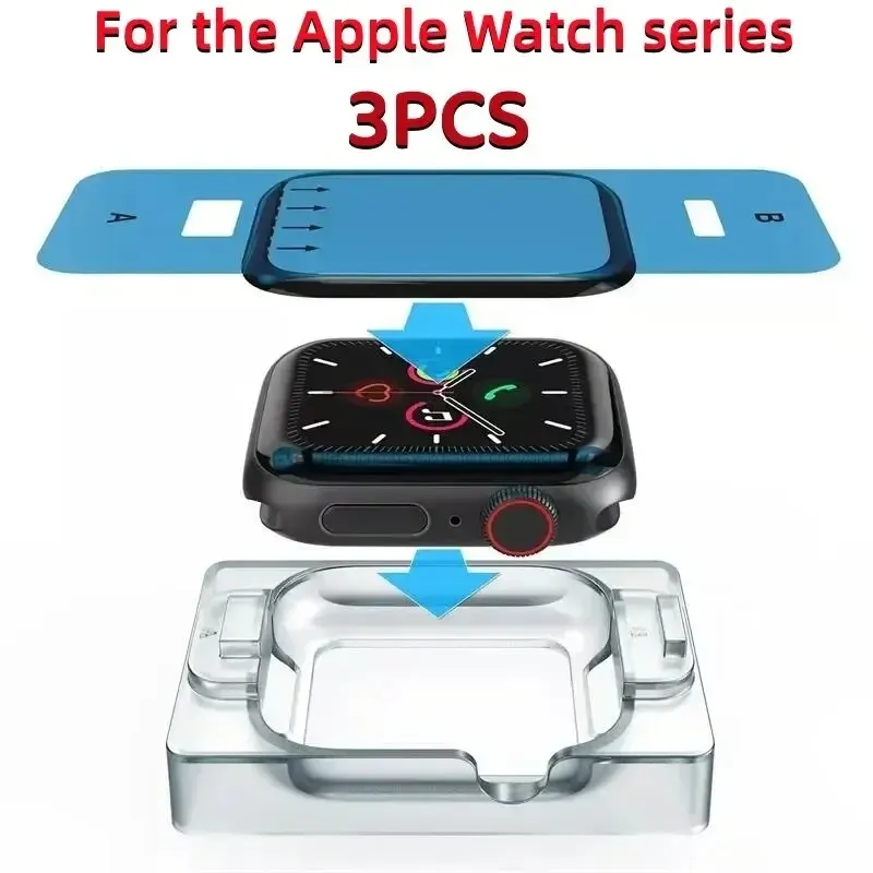 1-3PCS Ceramic film For Apple watch Ultra 9 8 7 49mm 45mm 41mm Screen protector For Apple watch 6 5 4 SE 44mm 40mm 3 2 42mm 38mm