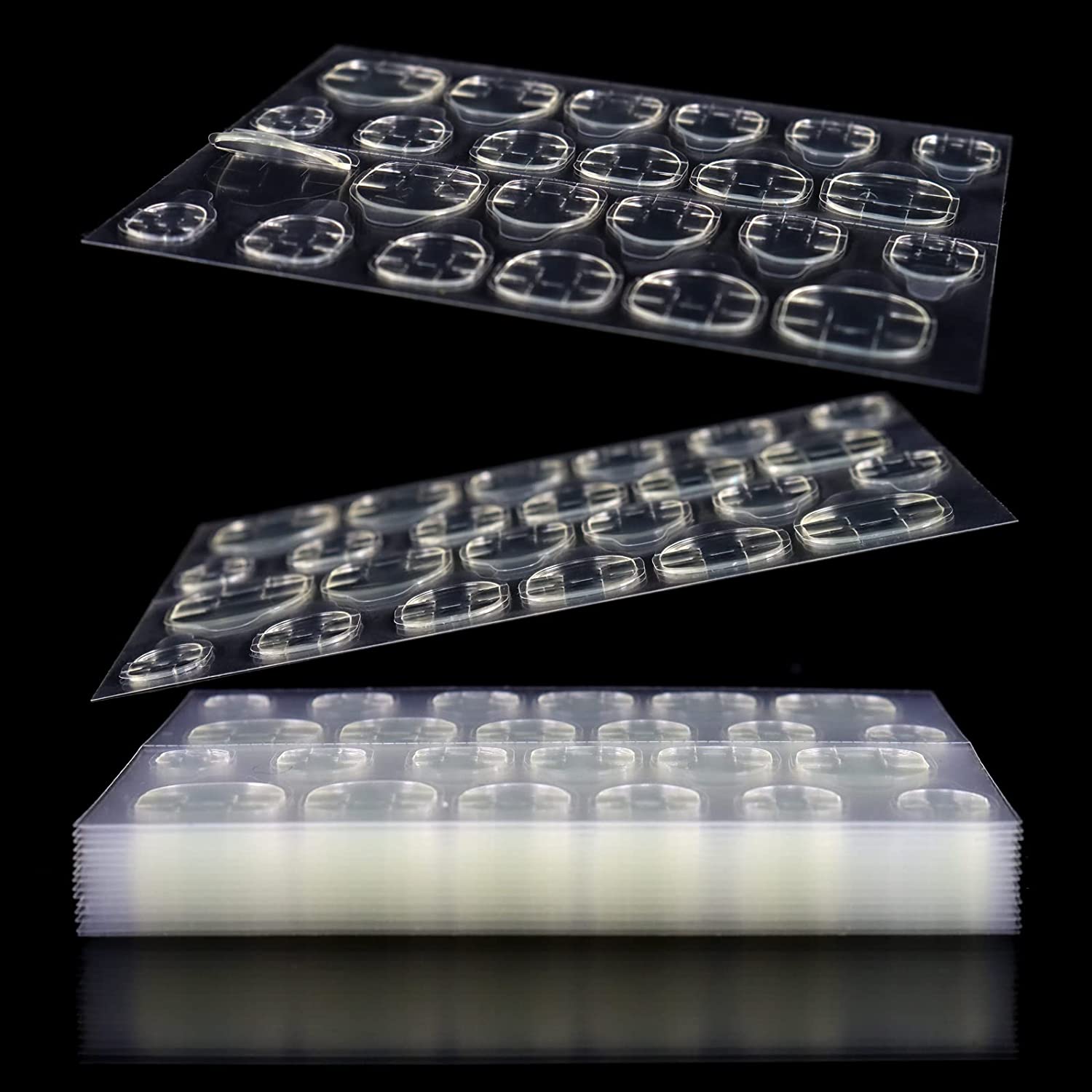 240 Uds. Pegamento de cinta adhesiva para decoración de uñas postizas de doble cara, Gel de manicura de uñas acrílicas falsas DIY, pegamento para uñas con pestañas impermeables transparentes de gelatina