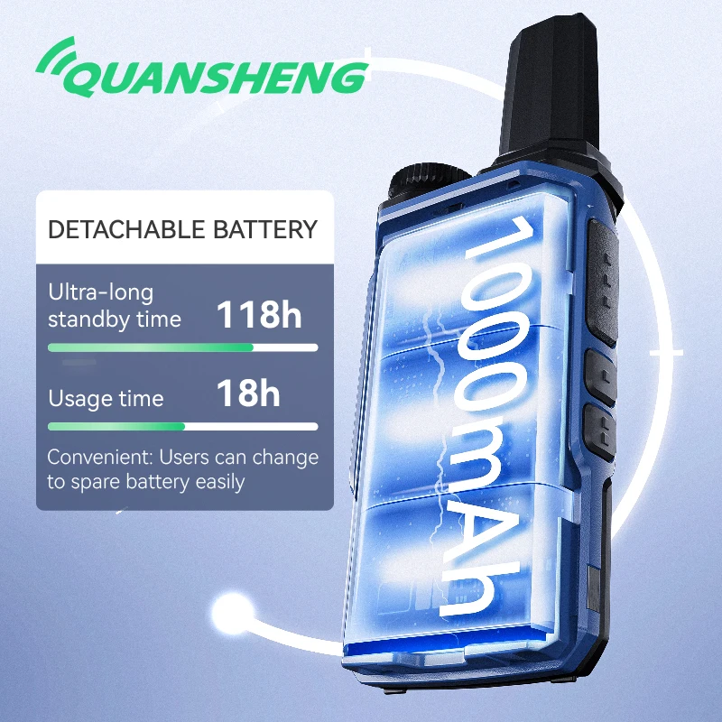 2PCSquansheng TGA1 Walkie-Talkie Uhf Band Outdoor Portable Two Way Radio Handheld Walkie Talkie USB Charging For Hunting Walking