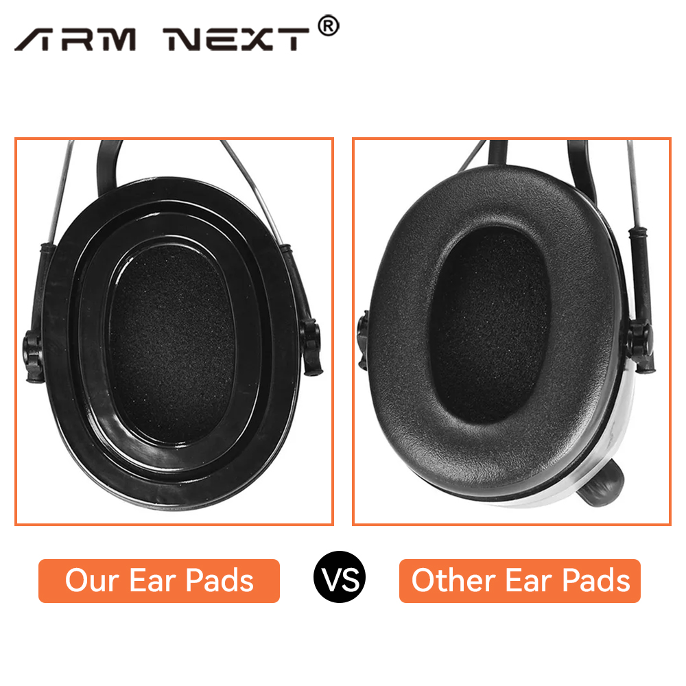 Gel Ear Pads for 3M PELTOR Earmuffs, Personal Protective Equipment ,Comfort Replacement Ear Muffs Cushions,Black