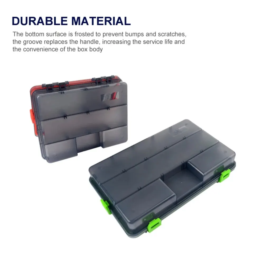 กล่องตกปลาขนาดใหญ่ความจุอุปกรณ์กันน้ํา Hook Storage Lure เหยื่อถาดเก็บเหยื่อล่อเหยื่อ Organizer กล่อง