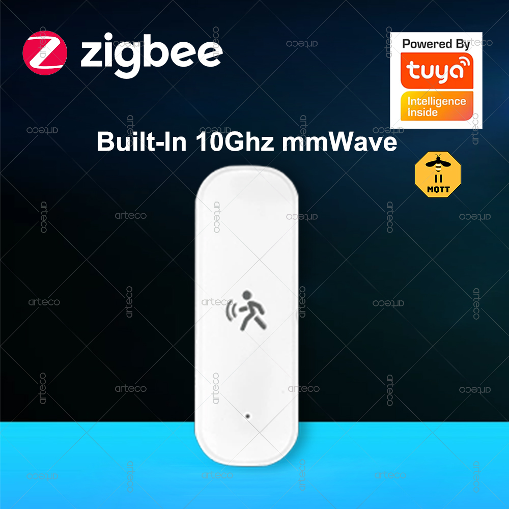 Датчик движения человека ZigBee, радар 10G, Mmwave, датчик температуры и влажности, охранная система, работает с Tuya Smart Life Z2MQTT