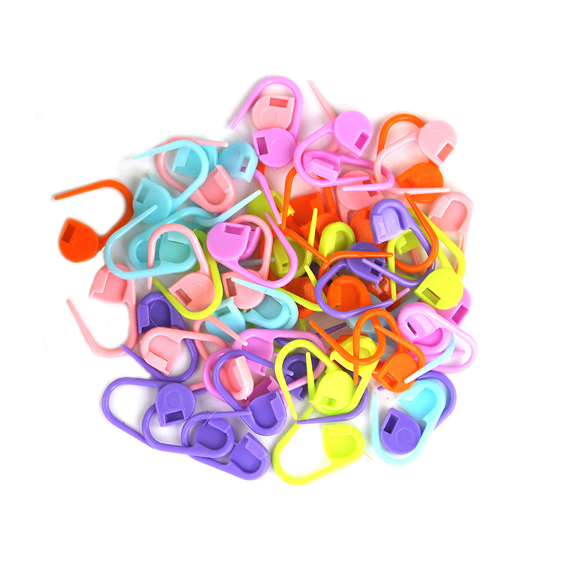 100 Stücke Mix Farbe Strickwerkzeuge Locking Stitch Marker Häkeln Latch Marker Pin