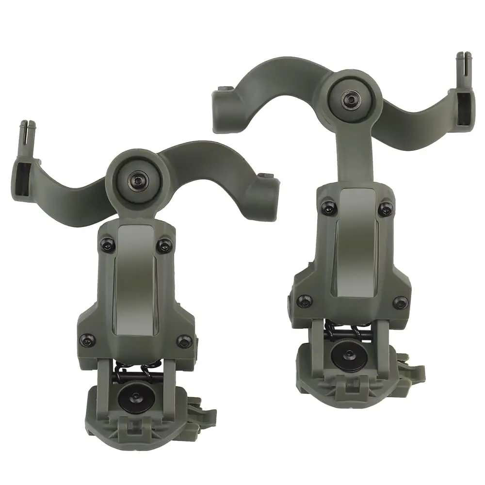 BOOIU ชุดหูฟังยุทธวิธีผู้ถือ Fast HELMET Rail Mount Adapter การหมุนหลายมุมรถกระบะหูฟัง Bracket OPS CORE ARC/Wendy