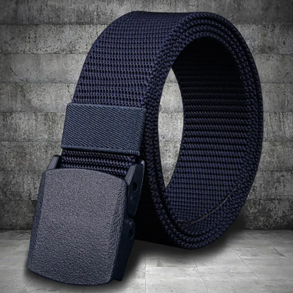 Cinturón ajustable con hebilla exquisita para hombre, cinturón vaquero ligero que combina con todo, cinturón cómodo para uso diario