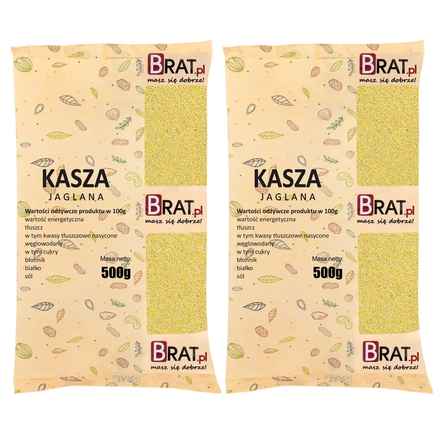 Kasza jaglana 1kg (2x500g)