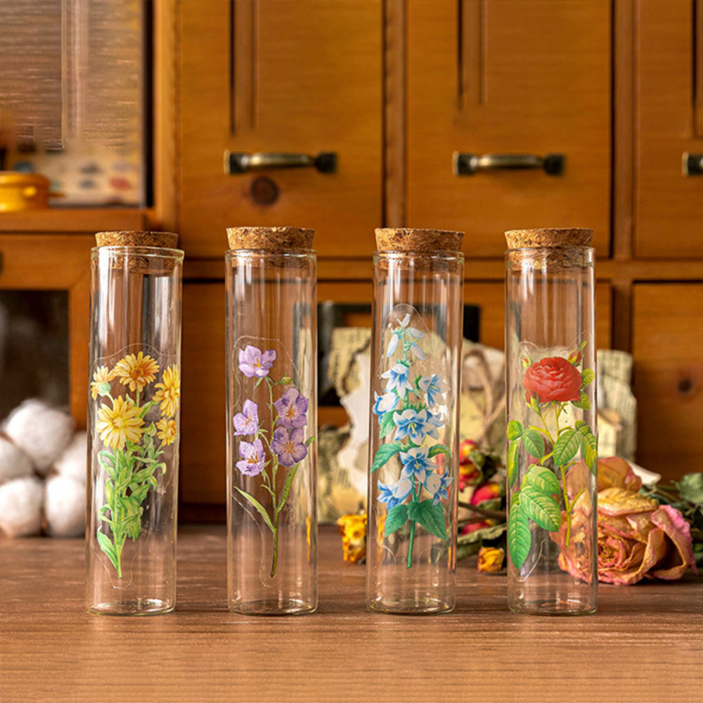 Mr.paper 6 Stile 100 Teile/beutel Vintage Botanische Aufkleber Ästhetische Blumen Hand Konto Material Dekorative Schreibwaren Aufkleber