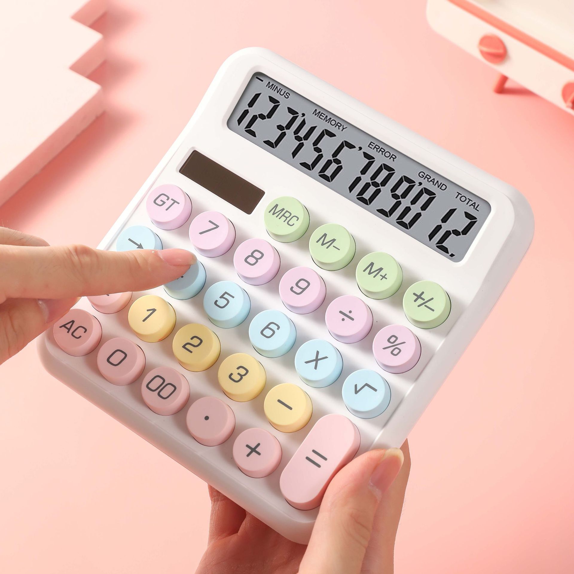 Dopamin Bonbon farbigen Desktop-Rechner, hohe Schönheit, Büro, Schule, Schüler Briefpapier, niedlich, kawaii