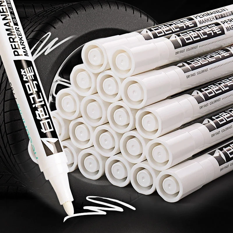 Thường Trực Dầu Trắng Dấu Bút Chống Nước Lốp Tranh Graffiti Môi Trường Bút Gel Xách Tay Vẽ Supplie