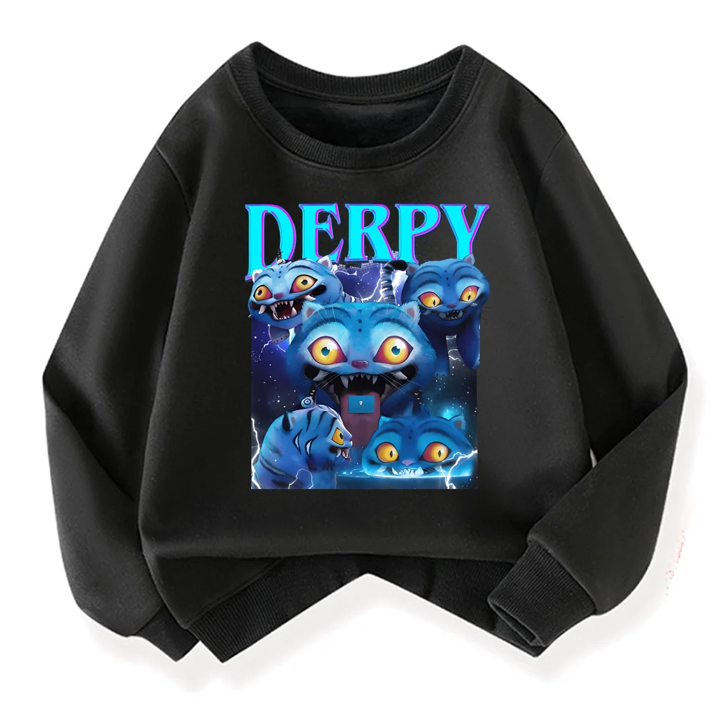 Kpop demônio caçador moda crianças incredibox moletom quente das crianças inverno roupas macias dos desenhos animados algodão grosso hoodie